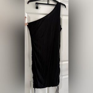 Classic Black Ribbed Maxi Dress